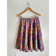 Vintage 60s 70s Patchwork Midi Skirt