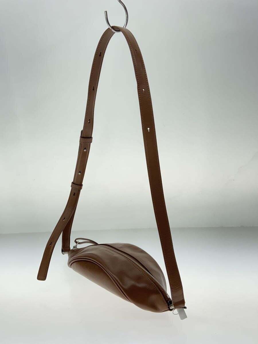 JIL SANDER Shoulder Bag Leather BRW Small Taco Crossbody Bag JIL SANDER Shoulder Bag Leather BRW Small Taco Crossbody Bag