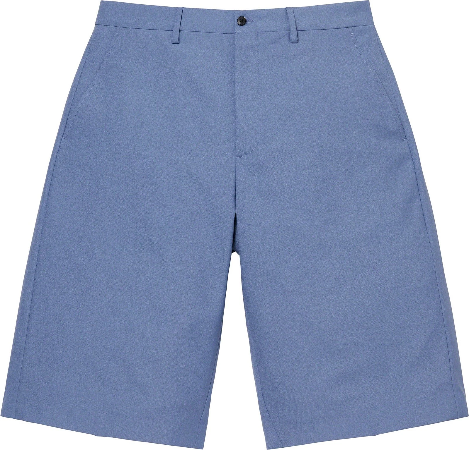 Supreme Wool Trouser Short Light Blue SS23 Men’s Size 34 Wool Blend Cupro Lining