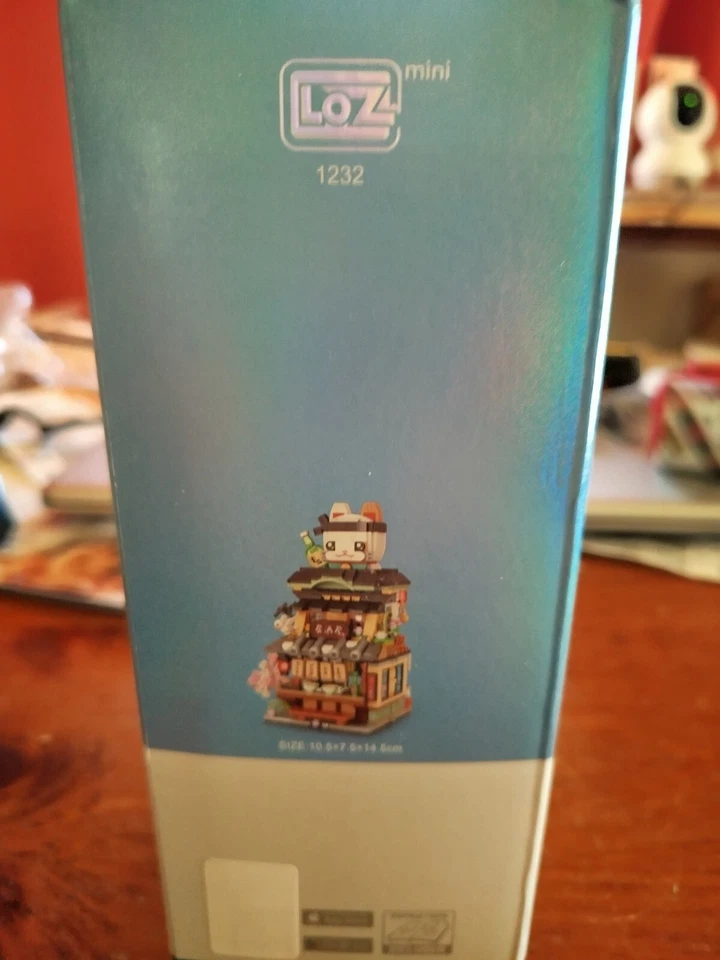 LOZ Japanese Street View Building Set 789 Pieces Mini Ideas Block Item 1232 Cat - Image 3 of 4