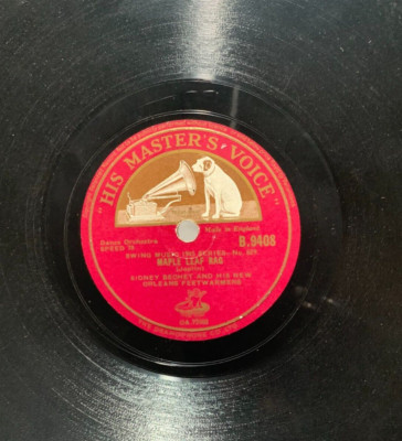 SIDNEY BECHET / MAPLE LEAF RAG 78 RPM HIS MASTER'S VOICE RECORD A2