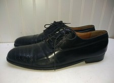 Bruno Magli Windsor Alligator Skin Calf Leather Oxford Cap Toe Men Shoes 12M 46