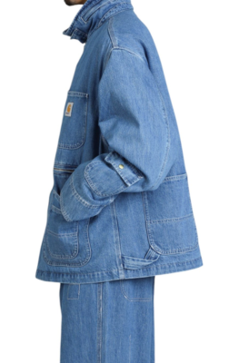 Carhartt WIP X Invincible Denim Chore Coat Max A242054 Blue Stone