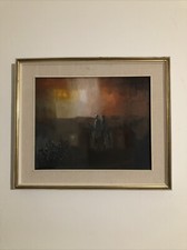 Fantuzzi Eliano, opera unica, olio su tela, firma fronte e retro, 50x40cm