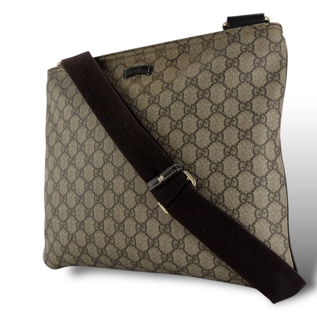 Gucci Sac à Bandoulière Logo Presse Gg Sprem Pvc Cuir 201446