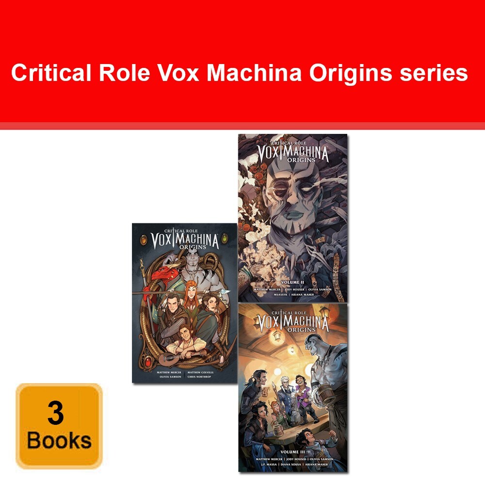 Critical Role Vox Machina Series 3 Books Collection Set Volume 1, 2, 3 Pack