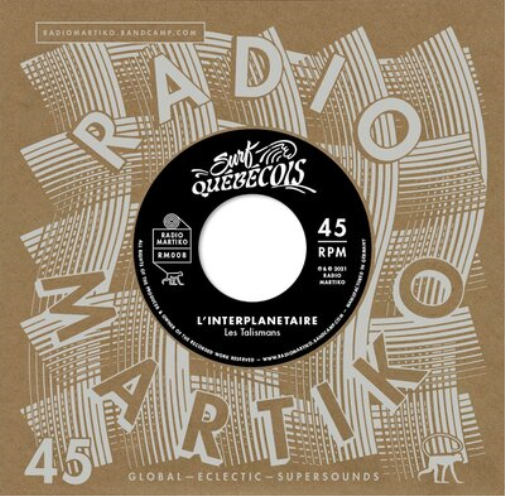 Les Talismans/Les Jaguars Surf Quebecois: L'interplanetaire/Guitare Jet (Vinyl)