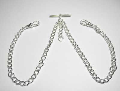 antique silver albert chain