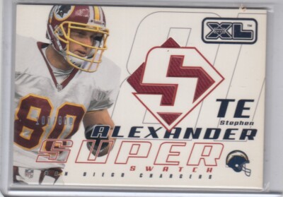STEPHEN ALEXANDER 2002 UD XL Super Swatch Jersey #SSSA 100/800 Redskins