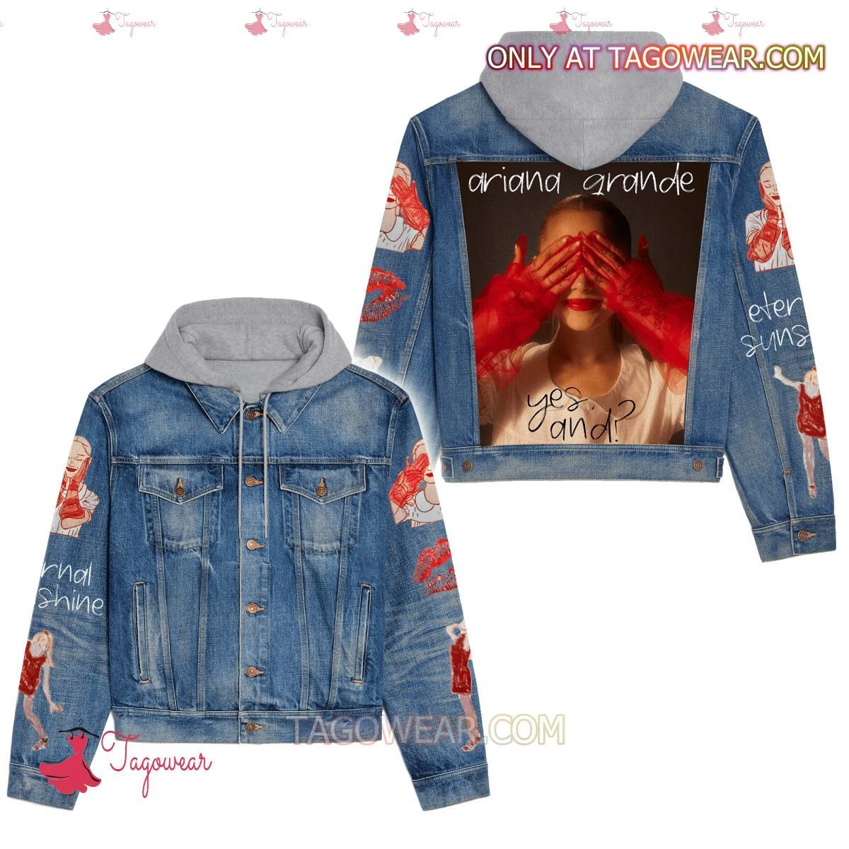 Ariana Yes And Hooded Denim Jacket