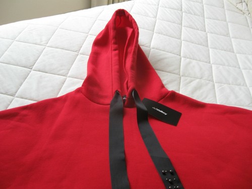 Ladies Sports Jumper With Hood Design Miss Valley Size Medium Red Polyester - Picture 3 of 12