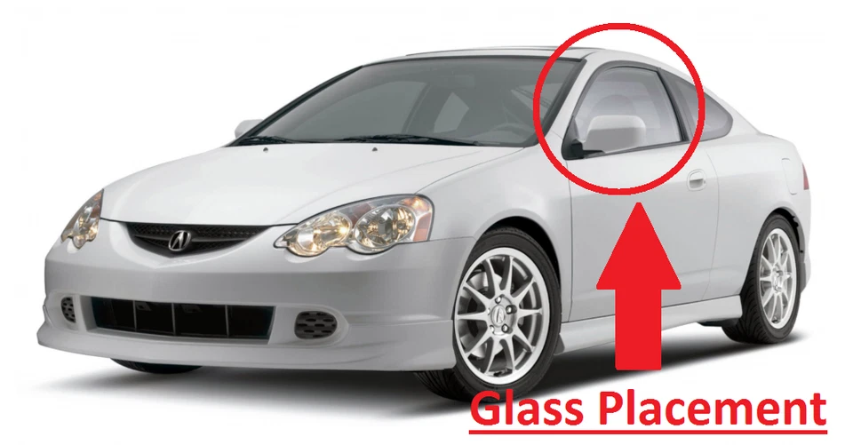Fits: 2002-2006 Acura RSX 2 Door Coupe Driver (Left) Side Door Glass Window Foto 2 de 2