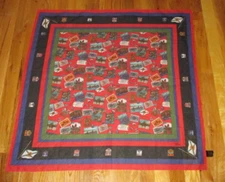 Woolrich Canada Pacific Flags Mounties Cotton Square Scarf Bandana 30" RARE