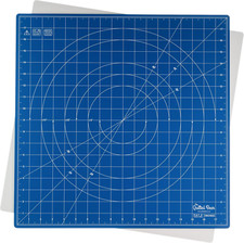Rotating Cutting Mat 18" X 18" - Square 360 Rotating Self Healing Mat with Inno