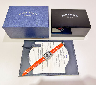 [ジャンク]ロード・オブ・スカルズ+デファイラー×2 Franck Muller Curvex 6850 SC GO TH NBR D CD White Gold Diamond