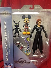 Diamond Select Kingdom Hearts MICKEY Mouse AXEL SHADOW Action Figure Set NEW 