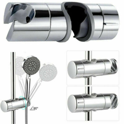 Universal Adjustable Shower Head Holder Slider Bracket Fit 18-25mm Shower Slide