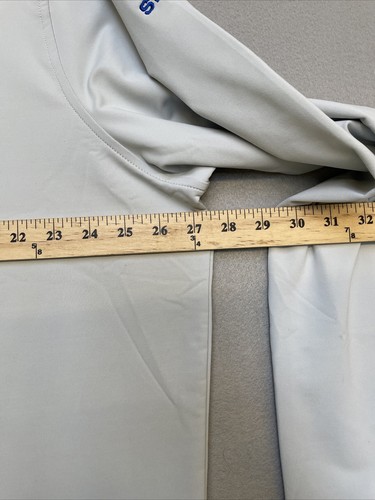 Peter Millar Crown Sport Golf Mens 2XL Light Gray Quarterzip Pullover - Picture 3 of 13