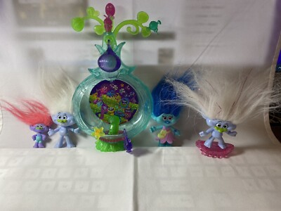 Trolls Disco Critter Pod Guy Diamonds And THREE OTHER FIGURES Dreamworks 2017