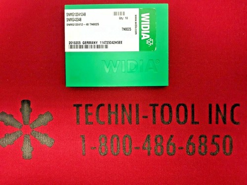 10 Pack SNMG43348 TN8025 WIDIA Negative Lock Pin Turning Insert 2013205 - Picture 3 of 3