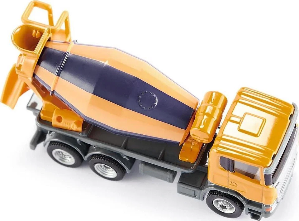 Caminhão misturador Scania amarelo modelo fundido 1/87 (HO) por Siku - Imagem 3 de 4