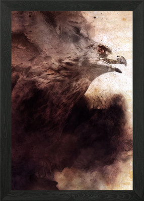 Adler Tusche gerahmtes Wandbild Poster Leinwanddruck Bild