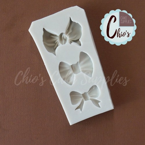 Trio of Bows silicone mold - Picture 2 of 4