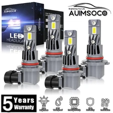 For Chevrolet Astro 1995-2005 Van 3-Door LED Headlight 4x Bulbs Hi&Lo Beam White