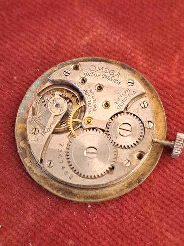 MOVIMENTO OMEGA 26.5 SOB CARICA MANUALE FUNZIONANTE PER RICAMBI - Foto 4 di 7