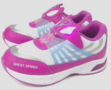 Ghost Spider Tennis Shoes Sneaker Toddler Girl 5 6 7 11 Light Up Gwen Spidergirl