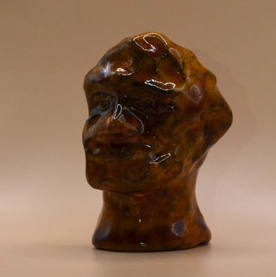 ''Citizen of Herculaneum 2''-Expensive Original Clay Sculpture. Hand made &glazed.