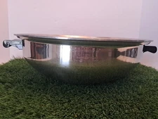 Saladmaster 13.5" Wok - TP304S Stainless Steel NO LID Made In USA