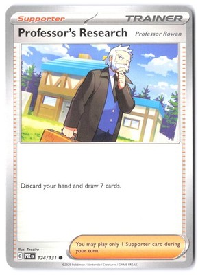 Pokemon Professor's Research 124/131 SV: Prismatic Evolutions NM Normal