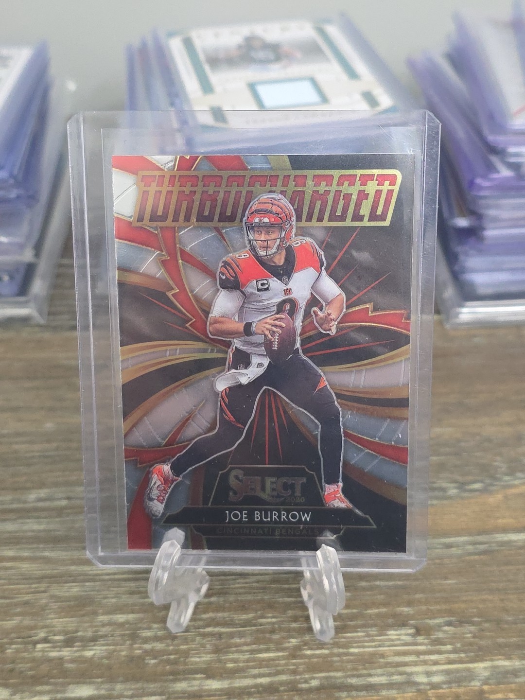 Joe Burrow Cincinnati Bengals 2020 Panini Select Turbocharged #T20 Rookie (RC)