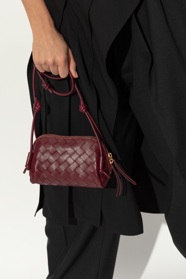 Bottega Veneta - Women - Leather shoulder bag - Burgundy thumbnail 2