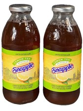 SNAPPLE Limited Edition Glass Bottles Lemon Tea 