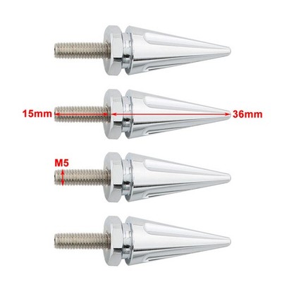 4 Stück Chrom Windscheibenbolzen Spike für Harley Touring Road Glide 1998-2025