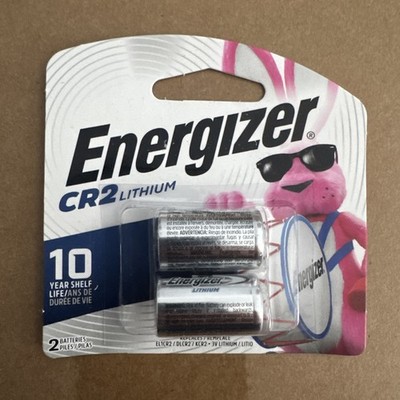 ENERGIZER CR2 3V LITHIUM PHOTO BATTERY 2-PACK - FACTORY SEALED -