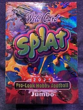 Wild Card SPLAT 2025 Pro-Look Hobby Football. Jumbo Box