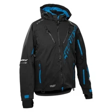 Castle X Men's Pivot Snowmobile Jacket Black/Process Blue Sizes Medium-3XL