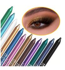 12 Pcs Set of Waterproof Smudge-Proof High-Shine Waterproof Eyeliner Pencil