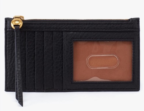 Used Black HOBO Carte Card Case Wallet