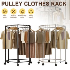 Hexagon Rotating Hanger 1-Layer Multi-Use Stand Frame Laundry Skirt Pant Storage