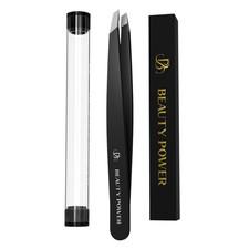 Professional Ultra-Precision Slant Tweezers for Women Facial Hair - German St...