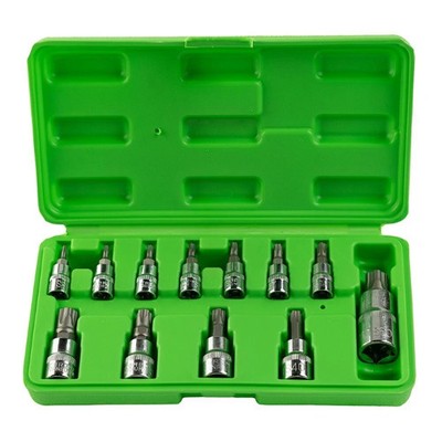 Tool Kingdom 12-teilig 5-seitig Tamper Torx Plus Bit Steckschlüsselsatz T8 - T60