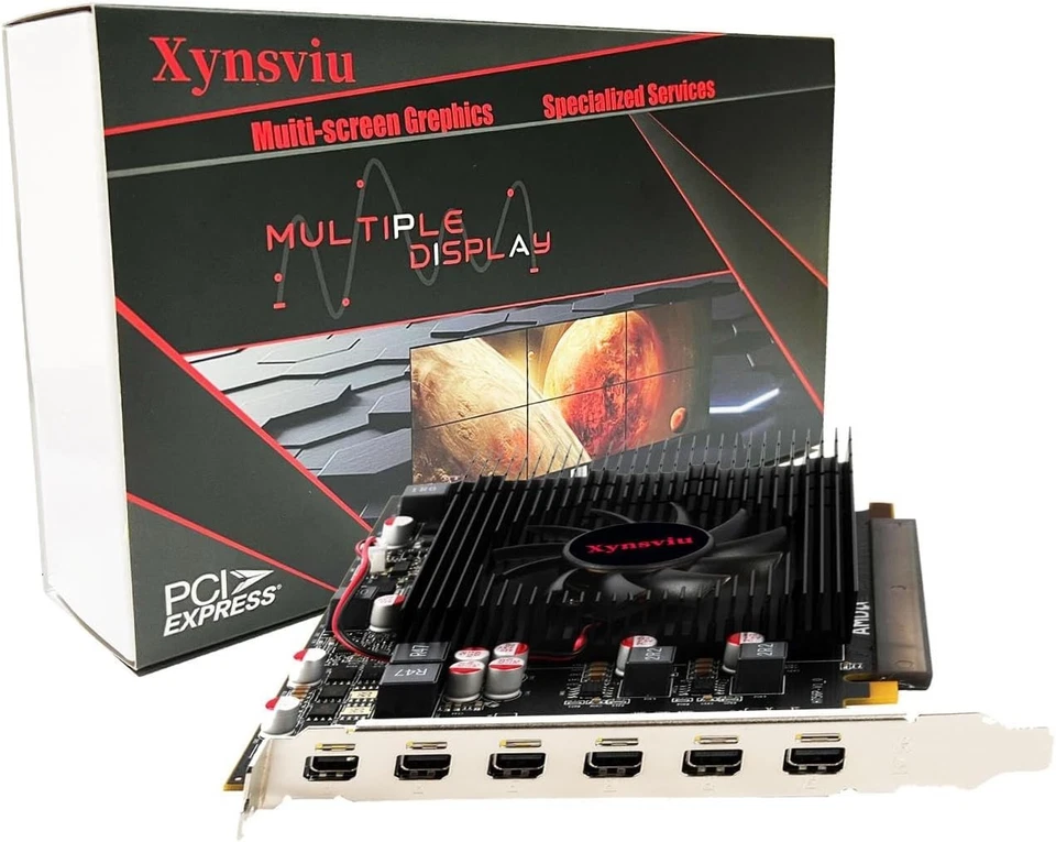 Radeon R7 350 2GB Video Card GPU 6 Mini-DisplayPort to VGA HDMI 6 DISPLAY! - Image 2 of 4