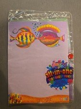 Lisa Frank Stationery Sheets  Envelopes W/ Stickers.   missing Pen  