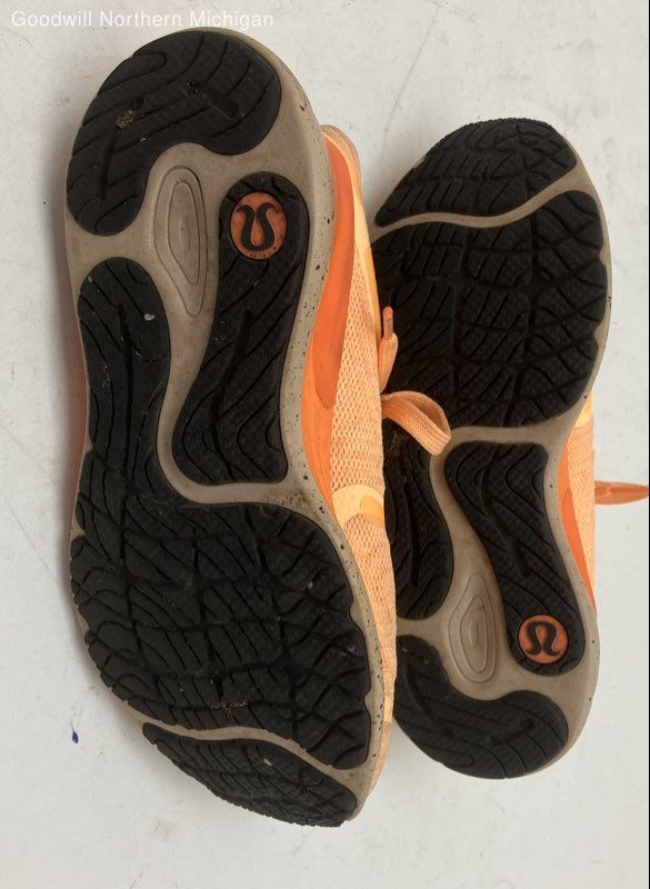 Lululemon Peach/orange Solid Running Athletic Sho… - image 8