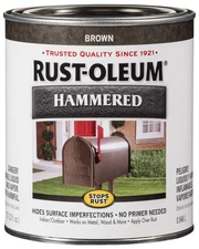 Rust Oleum Stops Rust Hammered Paint 32 Oz Weather Resistant Coating Brown