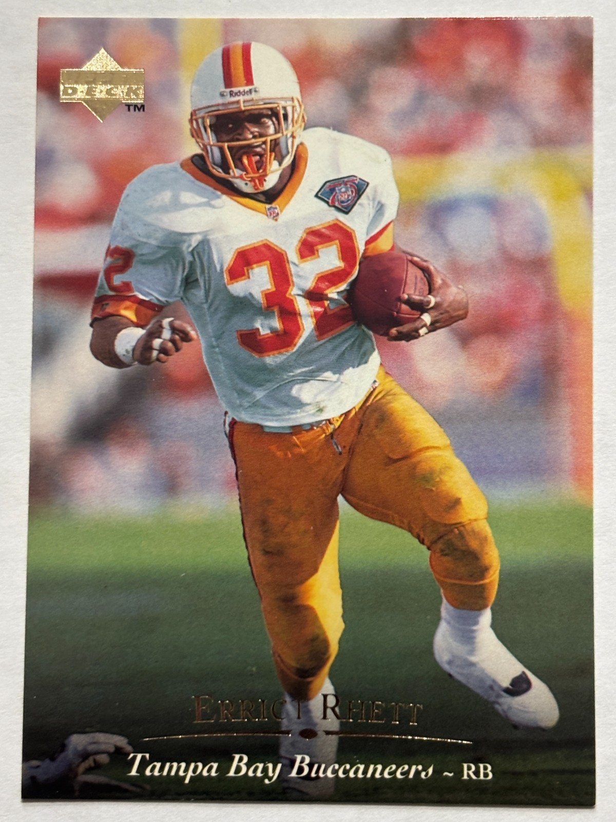1995 Upper Deck #124 Errict Rhett Tampa Bay Buccaneers
